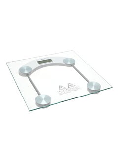 Buy Square Glass Personal Scale, 180 kg - Transparent in Egypt