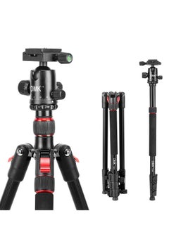 Buy T264 Tripod 67inch 170cm 2 in 1 Tripod and Monopod Lightweight Portable Tripod for SLR DSLR Cameras with Tripod bag and Mobile holder Load up to 5Kg in UAE