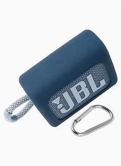 Buy Bluetooth speaker replacement silicone housing compatible with JBL go3 Ultra light portable waterproof  (Blue) in Saudi Arabia