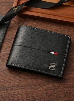 Buy Wallet for Men- Leather Wallet (Black) in Saudi Arabia