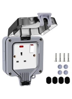 اشتري 13A Waterproof Outdoor Plug Single Socket Normal IP66 في الامارات