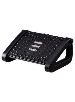 اشتري Adjustable Office Ergonomic Comfort Under Desk Foot Rest Stool Stand With Roller في السعودية