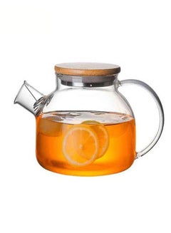 Buy High Quality Heat Resistant Glass Flower Tea Pot in UAE