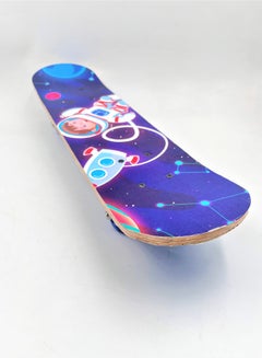 Buy Skateboard By FunZz Size 60 X 15 Cm ,Double Kick Concave Skate Board, Complete Skate Board Wood Outdoor Medium Board for Teens Beginners Girls Boys Kids in Saudi Arabia