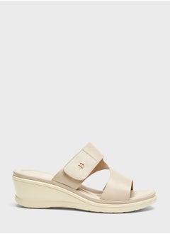 Buy Double Strap Wedge Sandals in UAE