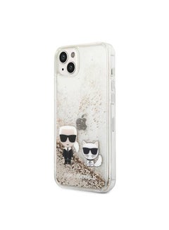 Buy Liquid Glitter Case Karl - Choupette, Ultra High Protection,  Super Shiny Back Cover Compatible With iPhone 14 Plus - Gold in UAE