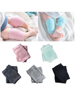 Buy 5 Pairs Baby Crawling Anti-Slip Knee Pads Unisex Baby Toddlers Kneepads in Saudi Arabia