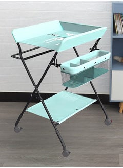 اشتري Foldable Baby Changing Table With Wheels And Storage Bag في السعودية