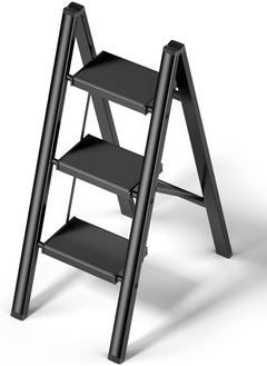 Buy Household 3 Step Portable Folding Ladder in UAE