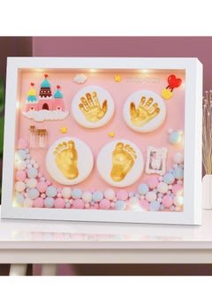 Buy Baby Handprint and Footprint Maker Kit for Newborn Boys & Girls, Infant Milestone Picture Frames for Toddlers, Best New Mom Gift - Foot Impression Photo Keepsake for Girl & Boy in UAE
