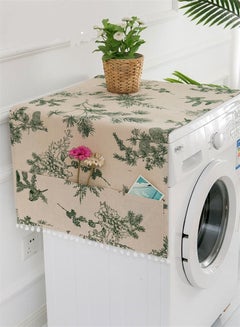 اشتري Multicolor Washing Machine/Refrigerator Dust Slip Cover with Storage Pockets 55 x 130 cm في الامارات