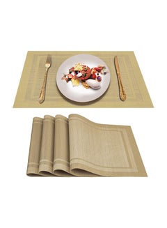 اشتري Placemats for Dining Table Set of 4, Heat Resistant Place Mats 30*45 cm في الامارات