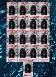 اشتري 17 Pieces SmarTLink Optical Mice The Wired Professional Cool Mouse SL7006MS في السعودية