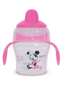 Buy Minnie Mouse Sippers For Babies And Toddlers With Straw Spill Proof Straw, Soft Duckbill Spout, Cup With Removable Handle in Egypt