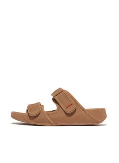 Buy 049-807 Fitflop Mens Sandals Gogh Moc Mens Adjustible Slide GT3-B89 Tan in UAE