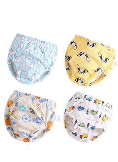 Buy Toddler Potty Training Pants 4 Pack,Cotton Underwear Waterproof for Kids with Supper Absorbent-Layers Pants Soft and Absorbent in UAE