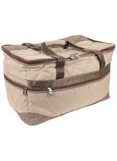 Buy AlGhafa, travel bag, Ezbet Shoka for trips, kashtat bag, camping bag, camping bag, wooden color, size 55*37*36 cm in UAE