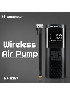 اشتري MOOGMAX Portable Air Compressor Tire Inflator Ultra Fast Wireless Air Pump with LED Light Car Digital Tire Inflator  MX-VC027 في السعودية