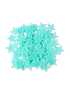 Buy Glow In The Dark Luminous Stars Wall Stickers Ceiling Decorations Room Décor 100pcs in UAE
