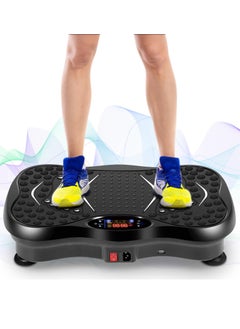 Buy Vibration Plates, Vibration Fitness Exercise Machine for Home Use, with Bluetooth Speaker, 5 Program Modes, 2 Resistance Bands, Vibration Fitness Trainer, 330lb Max Load in Saudi Arabia