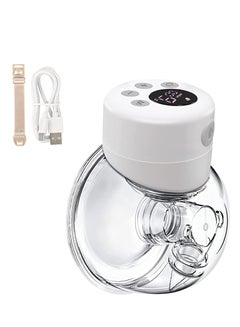Buy 1 Pack of Wearable Breast Pump Wireless Hands Free Breast Pump, Low Noise Rechargeable Electric Portable Breast Pump with 2 Working Modes 9 Suction Levels LCD Display for New Mom Feeding Newborn Baby in UAE