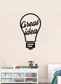 اشتري Great Idea Bulb Wall Decal - Wall Arts Home Décor - Wall Sticker, 40x70 cm by Spoil Your Wall في الامارات