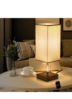 Buy Usb Charging Cloth Cover Table Lamp in Saudi Arabia