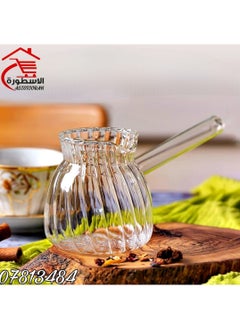 Buy Curved Turkish coffee pot made of borosilicate glass in Saudi Arabia