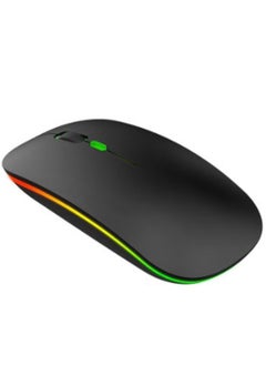 اشتري M40 Ultra-thin 2.4G Rechargeable Wireless Silent Mouse Ergonomic Design 3 Adjustable DPI Black في الامارات