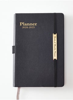 اشتري Academic Weekly & Monthly Planner Daily Planner with Monthly Tabs Notebook, Leather Case + Monthly Tabs + Thick Paper + Side Elastic Cord في السعودية