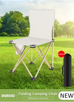 Buy Folding Outdoor Camping Chair with 1 Side Pocket, Lightweight Portable Butterfly Chair with Carrying Bag, Multi-Purpose Beach Chair for Fishing, Picnic, BBQ, Hiking Travel, Beach in UAE