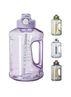 Buy SHOTAY 1.5L Sports Water Bottles Half Gallon Motivational with Time Marker Removable Straw, BPA Free And Leakproof,  Big Water Jug  for Fitness, Gym, Sports And Camping. in Saudi Arabia