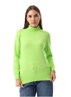 Buy Turtle Neck Regular Fit Plain Top in Egypt