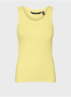 Buy Scoop Neck Knitted Tank Top in Saudi Arabia