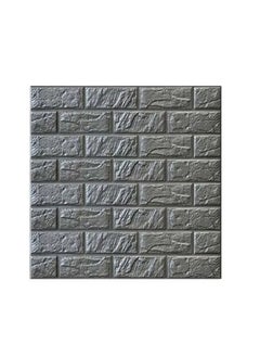 Buy 5-Piece Decorative 3D Brick Wall Sticker in UAE