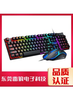 Buy T-WOLF TF200 Gaming Keyboard and Mouse Kit with Cool Lighting TF200 (standard edition) in Saudi Arabia