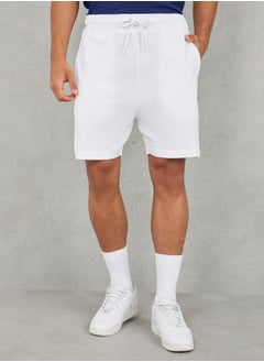 Buy Regular Fit Waffle Knit Shorts in Saudi Arabia