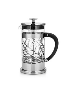 Buy French Press Coffee Maker,For Tea Lover,Borosilicate Glass Stainless Steel Filter,Durable and Heat Resistant 1000ml in UAE