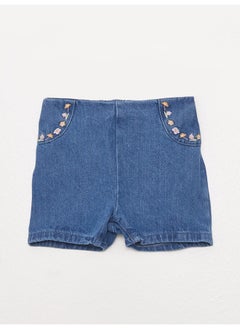 Buy Baby Girl Jean Short With Waist Elastic in Egypt