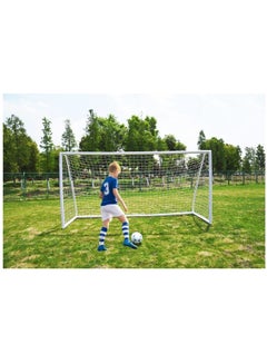 Buy Kids Safety PVC Football Goal, Youth Professional PVC Soccer Goal for Backyard, Schools, Colleges and Soccer Camps.(244x155x90cm) in UAE