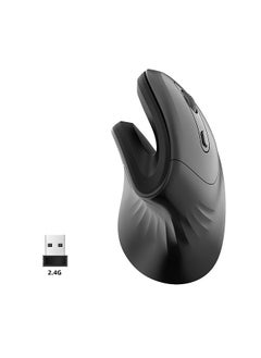 Buy Vertical Mouse Wireless 2.4G Ergonomic Design Mice 2400DPI Adjustable Battery Powered Optical E-sports MiceStrongCompatibility in UAE