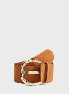 Buy Embossed Design Tongue Buckle Belt in Saudi Arabia