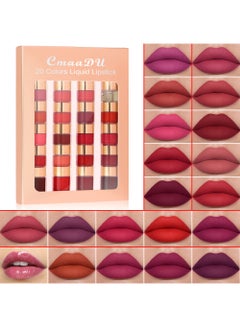 اشتري Lipstick Set Liquid Matte 20 Colors Lip Stick For Dark Skin Women في الامارات