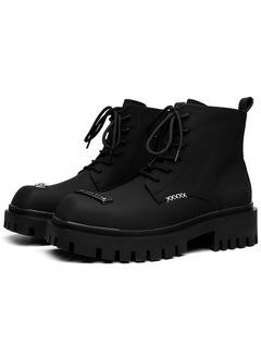 Buy New Youth Fashion Thick Sole High Top Boots in UAE