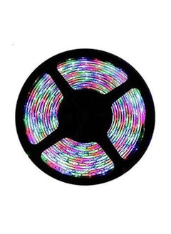 Buy LED Strip Light Rgb 5050 5m 60 LED/meter Waterproof With Remote 44k Control And Power Adapter in Egypt