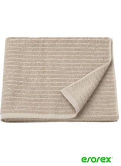 Buy Bath towel light beige 70x140 cm in Saudi Arabia