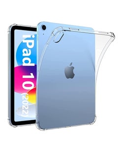 اشتري حافظة IPad 10.9 متوافقة مع iPad 2022 Apple iPad 10th Gen 10.9 بوصة 2022، غطاء حماية الزاوية ممتص للصدمات من السيليكون الناعم المقاوم للصدمات، نحيف للغاية ومضاد للخدش في الامارات