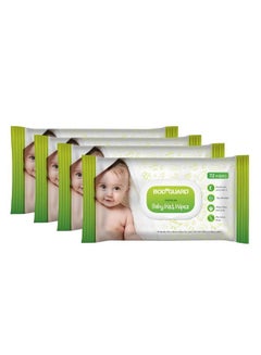 Buy Aloe Vera Based Natural Wet Wipes For Babies With Goodness Of Vitamin E ; Moisturizing Baby Wet Wipes For Baby'S Skin ; Antibacterial Baby Wipes Combo ; 288 Wipes ; Combo Of 4 X 72 Pieces in UAE
