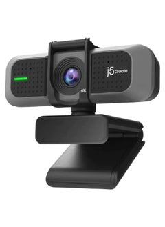 Buy j5create JVU430 USB 4K Ultra HD Webcam, N/A Video Capture Resolution, Black and Silver in UAE