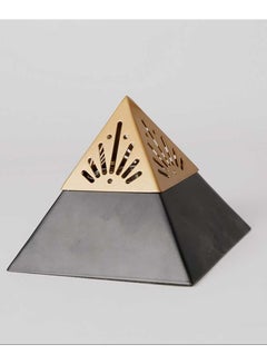 Buy Pyramid Metal Madkhen-Black &Gold in UAE